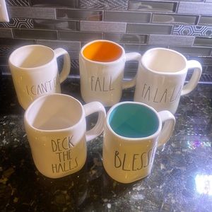 5 Rae Dunn Mugs